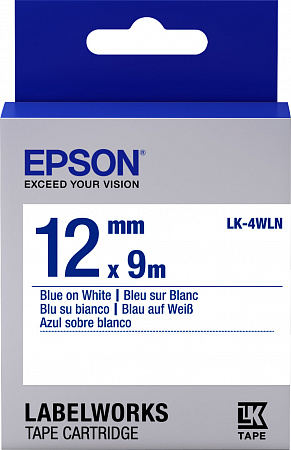 Epson Label Cartridge Standard LK-4WLN Blue/White 12mm (9m)