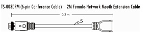 TS-003DRM Удлинитель 0,2 м